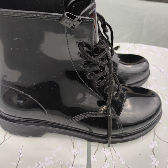 Michael Kors Black Combat Boots - Picture 2 of 4